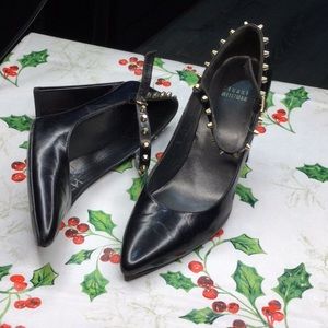 Black Studded Women's Shoes